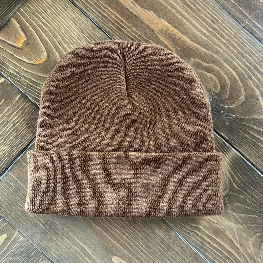 Brown beanie